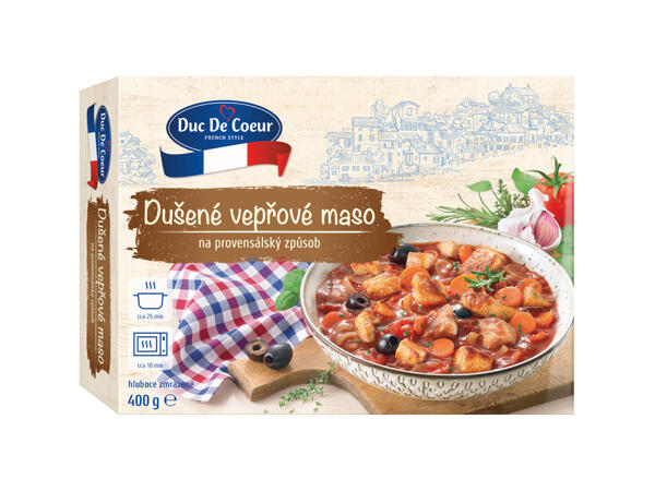 DUŠENÉ VEPŘOVÉ MASO NA PROVENSÁLSKÝ ZPŮSOB