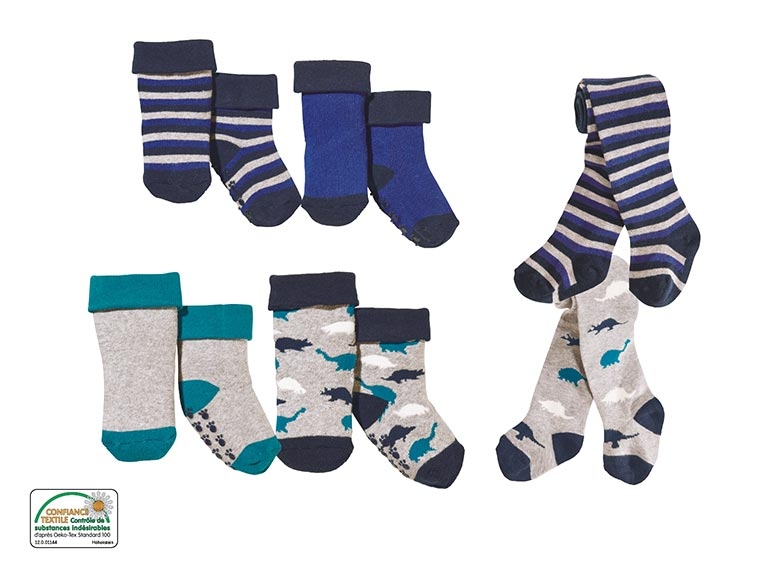Collant/ chaussettes antidérapantes, 1 paire/ 2 paires