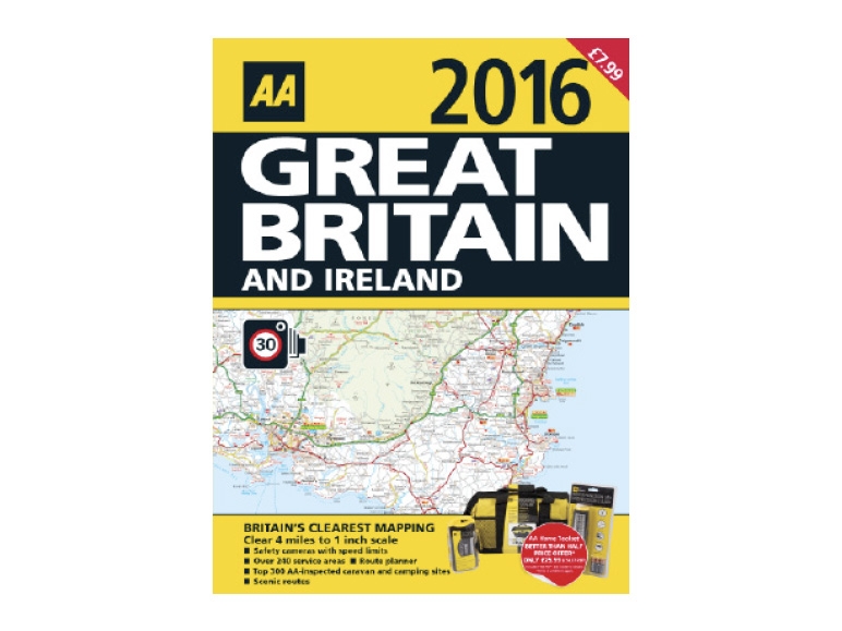 AA GB & IE Road Atlas 2016