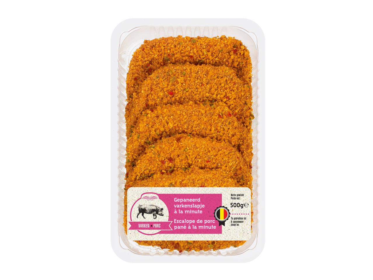 Gepaneerde varkenslapjes