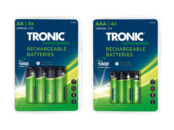 TRONIC(R) Batteri 4-pak