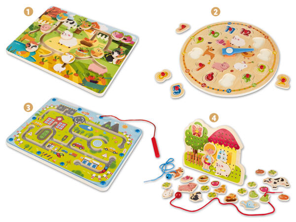 Holz Lern-Puzzle/-Spiel
