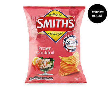 Smith's Prawn Cocktail Crinkle Cut Chips 150g