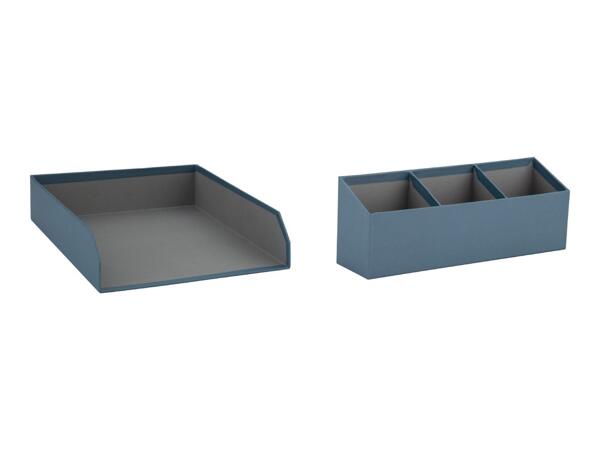 Crelando Blue Document Tray - 2 Piece Set