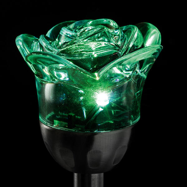 LED-Solar-Gartenstecker "Rose"