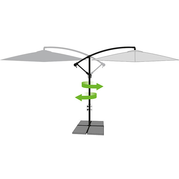 Aluminium-Ampelschirm