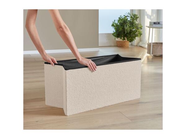 Livarno Home Storage Ottoman - Cream