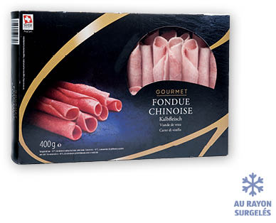 Viande de veau pour fondue chinoise GOURMET