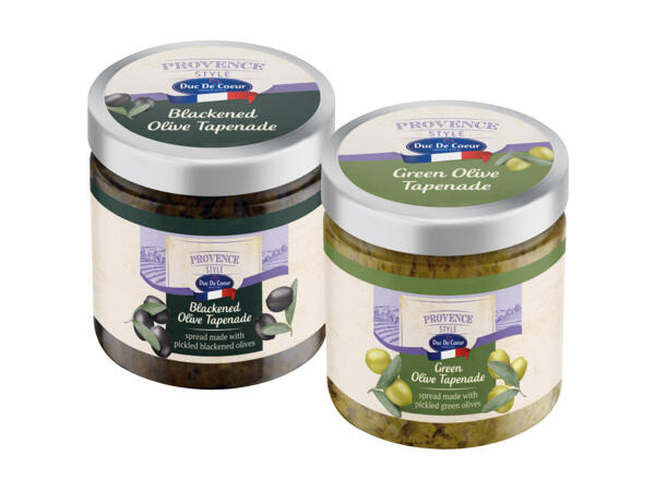 Spread of green or black olives