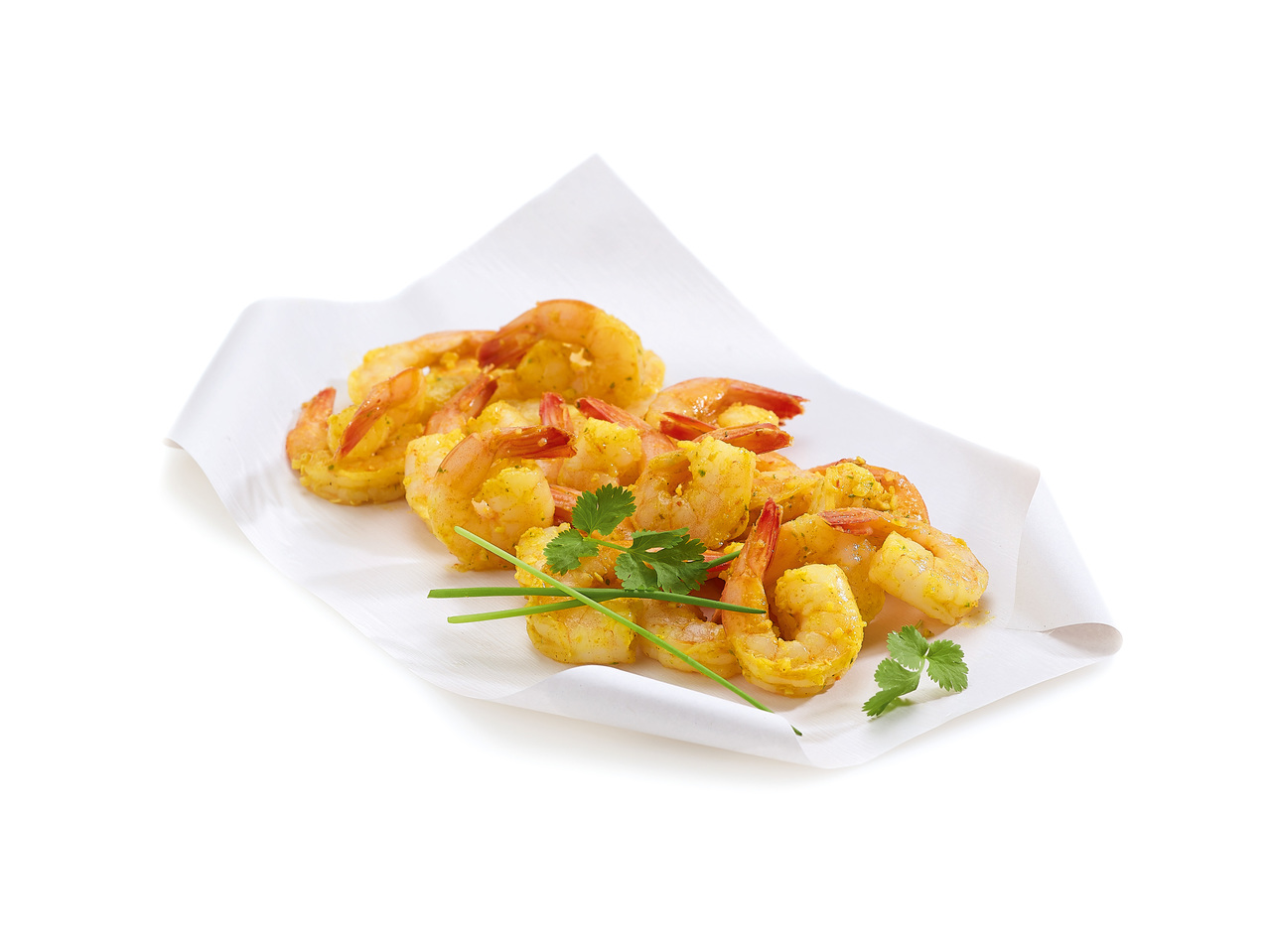Wokgarnalen curry-kokos