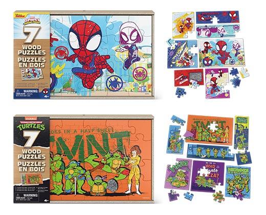 Spin Master 7 pc Wooden Puzzle