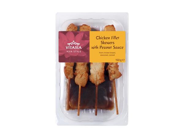 Brochettes de poulet Saté