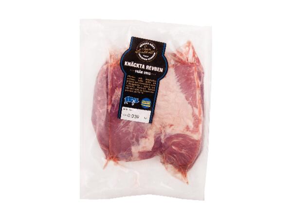 Färska knäckta revben