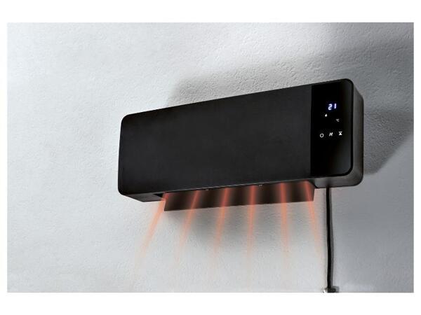 Nástěnný keramický teplovzdušný ventilátor SKWH 2000 B2
