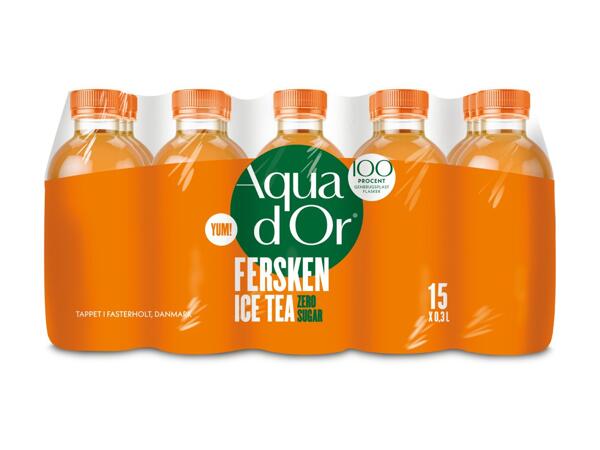 Aqua d‘Or jordbær/​hindbær eller fersken ice tea