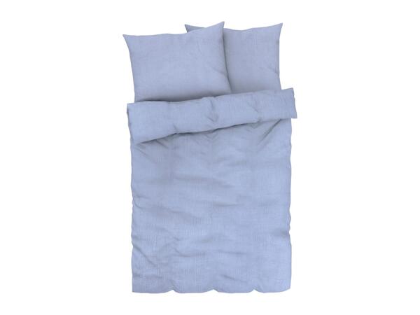 Livarno Home Blue Muslin Bedlinen - Double