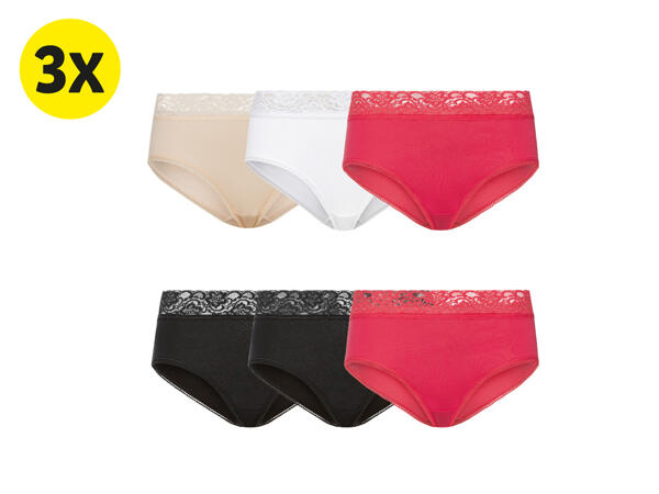 Trosa med hög midja, 3-pack