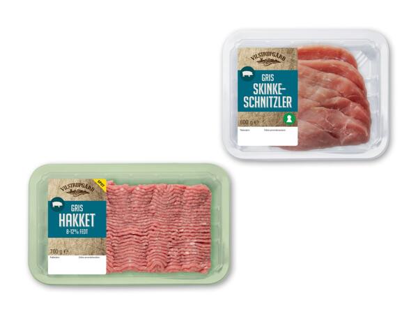 VILSTRUPGÅRD Skinkeschnitzler eller hakket grisekød