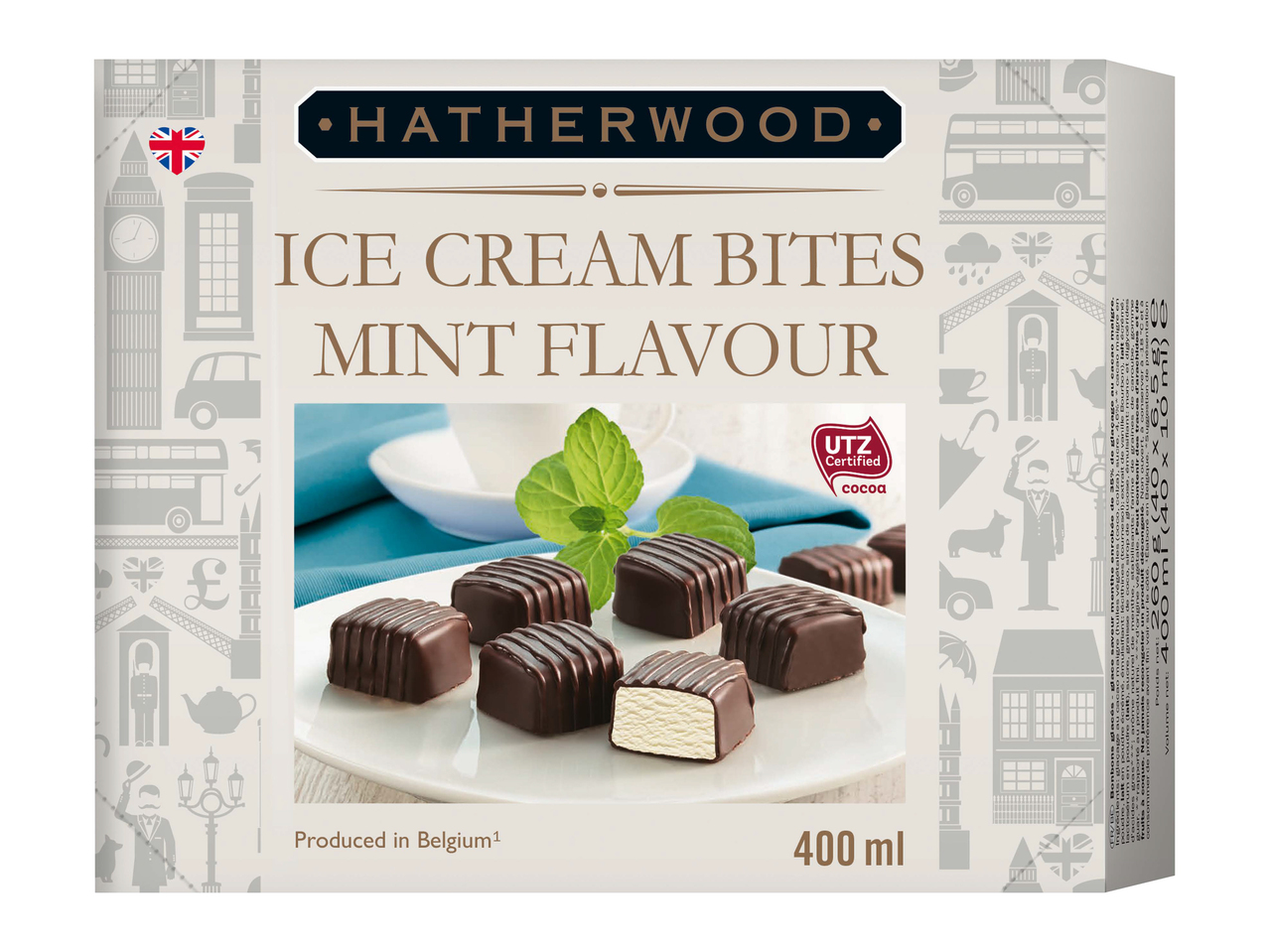 Chocolats glacés à la menthe