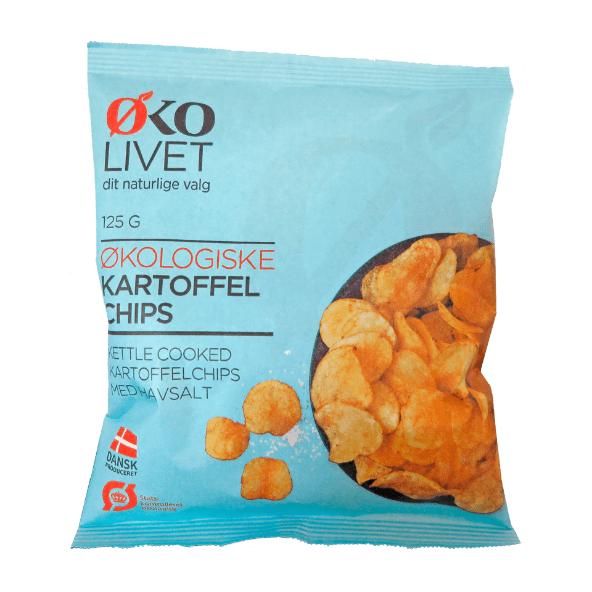 Økologiske kettle cooked chips