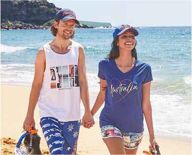 Adult's Australia Day T-Shirt or Singlet