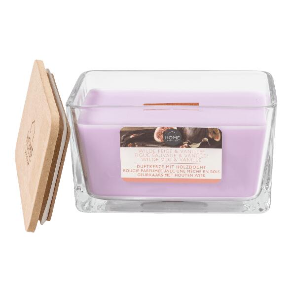 HOME CREATION(R) 				Bougie parfumée à mèche en bois