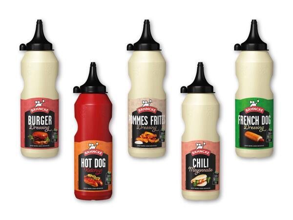 Bähncke dressing, ketchup eller mayonnaise