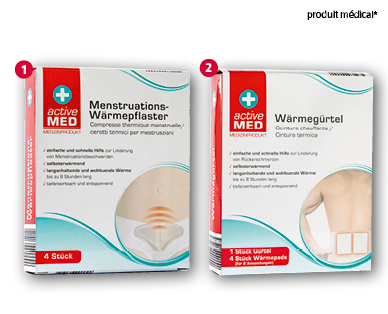 Patchs chauffants spéciaux ACTIVE MED
