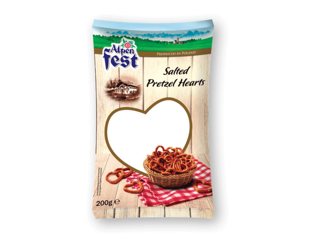 ALPENFEST Salted Pretzel Hearts