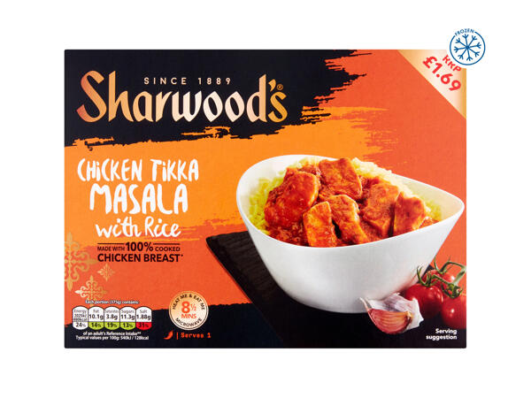 Sharwood's Chicken Tikka Masala with Rice or Lamb Biryani