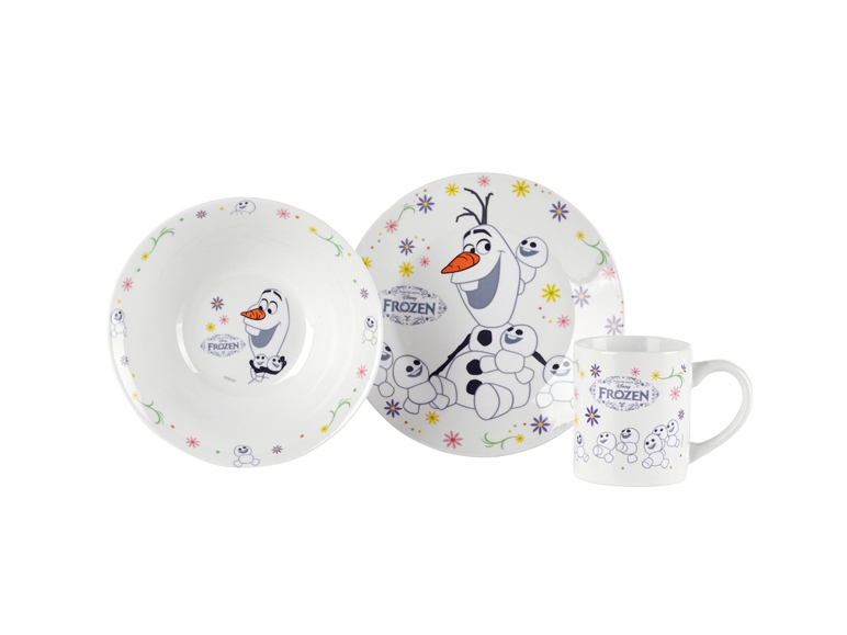 "Star Wars, Frozen, Minions" Porcelain Lunch Set