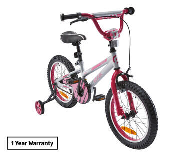 16" BMX Bike - Silver/Pink