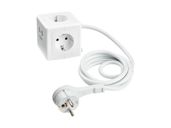 TRONIC(R) Stikdåseterning med USB-porte