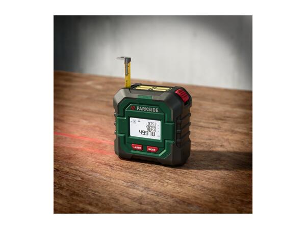 Parkside 4V Cordless 50m Laser Distance Measurer with Tape Measure