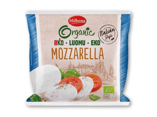 Økologisk mozzarella eller hytteost