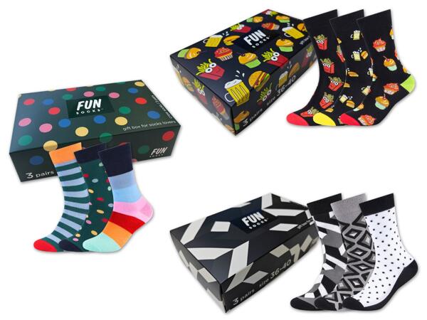 Damen/​Herren Socken, 3 Paar