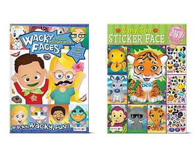 Bendon 
 Wacky Faces Sticker Book