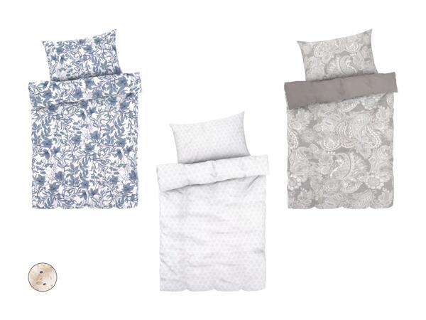 Parure de lit en satin/​parure de lit réversible en satin