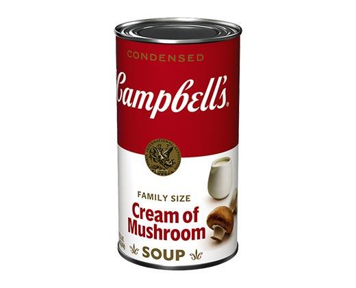 Campbell's 
 Family Size Condensed Cream of Mushroom Soup