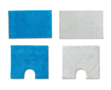 Microfibre 2 Piece Bath Mat Set