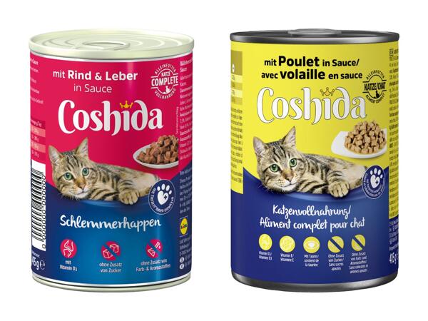 Aliment complet pour chats en sauce