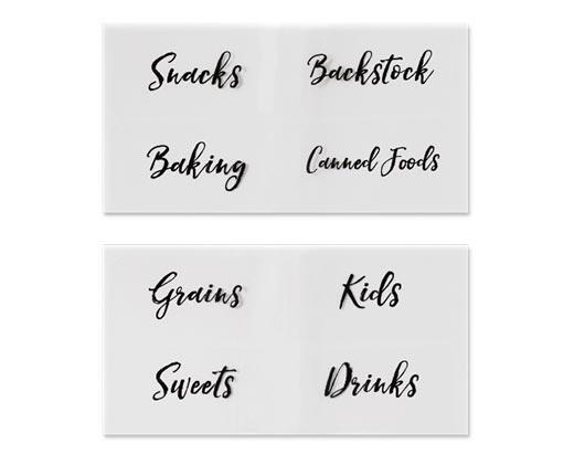 Huntington Home 
 Kitchen Cabinet Bins with Labels