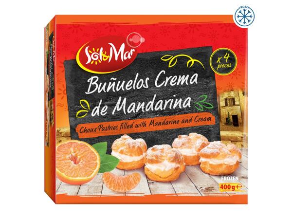 Choux Buns filled with Mandarine and Cream