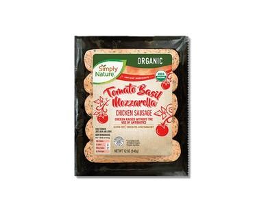 Simply Nature Organic Chicken Sausage Pesto or Tomato, Basil & Mozzarella