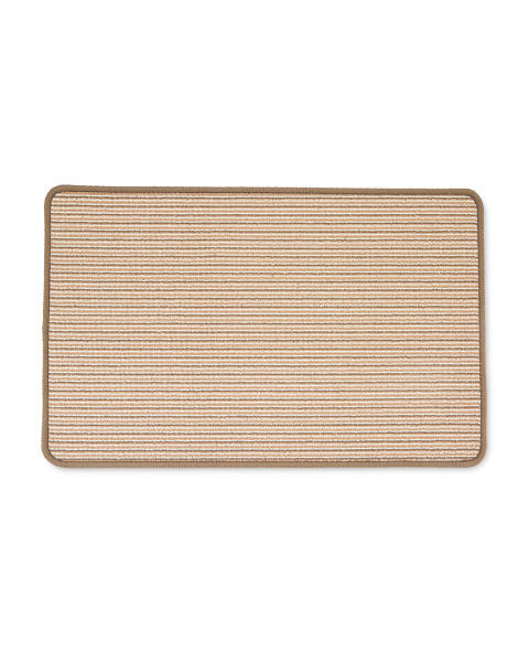 Brown Stripes Washable Kitchen Mat