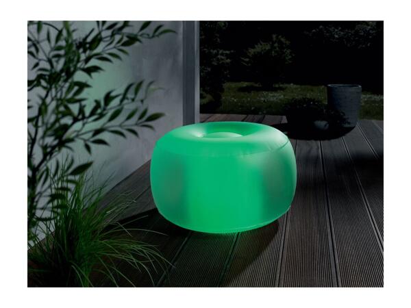 Livarno Home Inflatable LED Pouffe