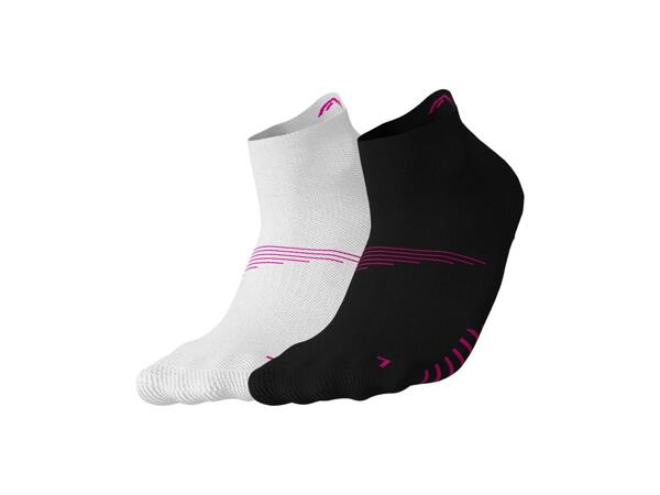 Ladies' and men's trainer socks, 2 pairs