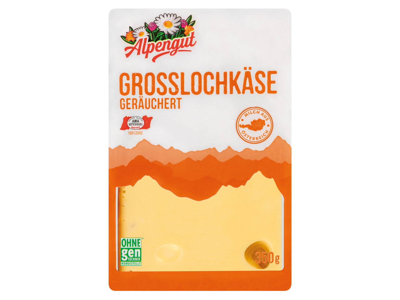 ALPENGUT Großlochkäse Scheiben