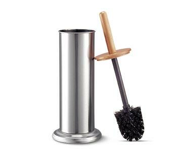 Easy Home Bamboo Step Bin or Toilet Brush