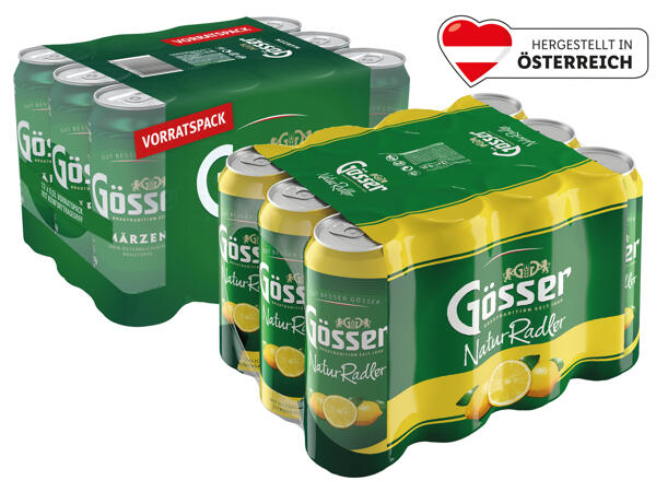 Gösser NaturRadler oder Märzenbier